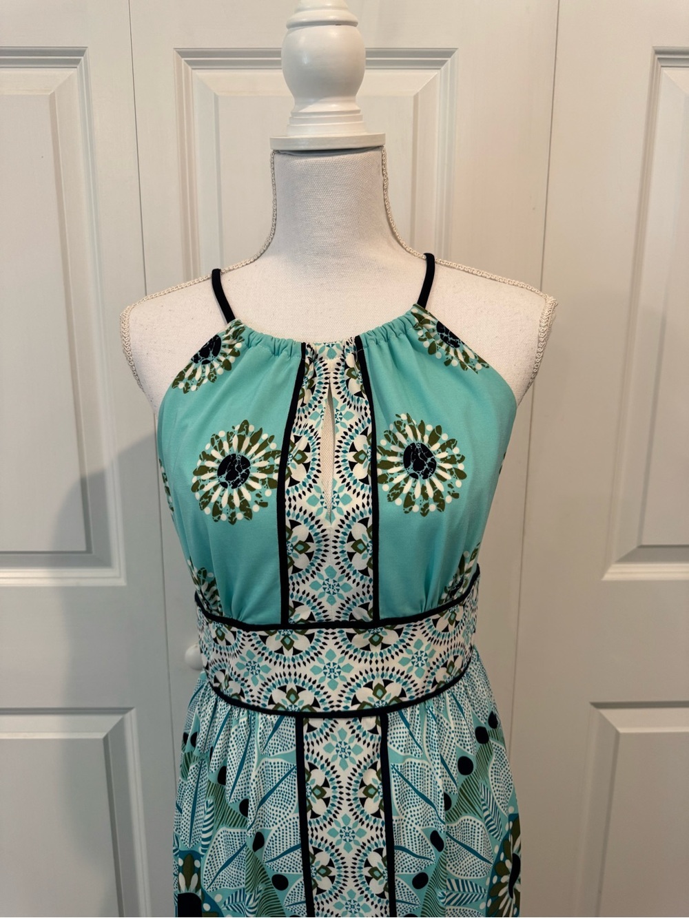 Dressbarn Petite 6 Floral Sleeveless A-Line Dress Quiet Luxury Cottagecore - Picture 4 of 15